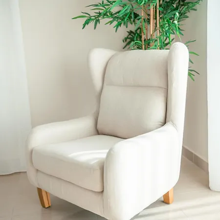 Apartment Designer 100sqm, Wood & Marble , 5min To Sea Platanion